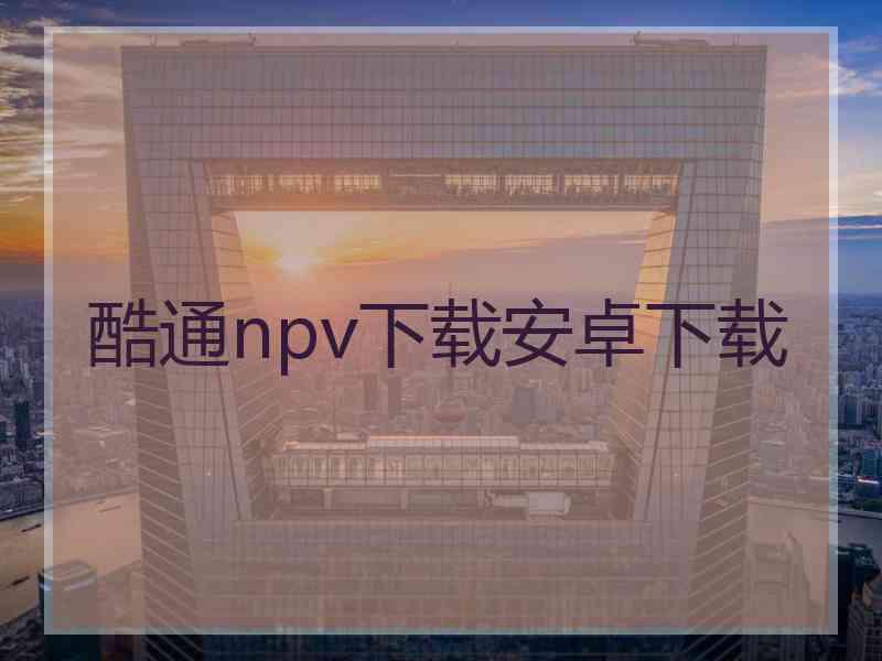 酷通npv下载安卓下载