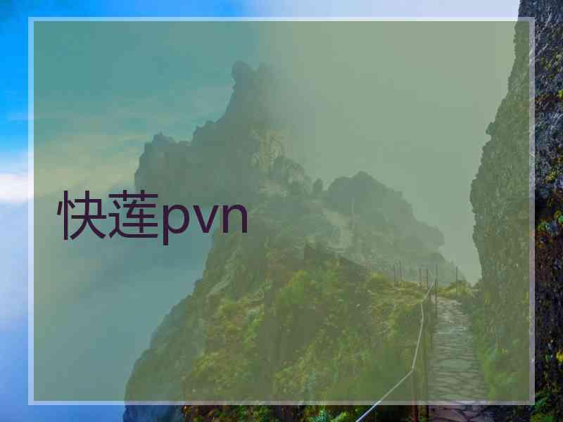 快莲pvn