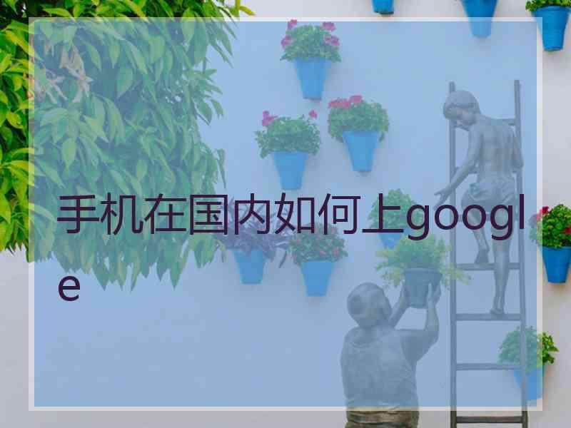 手机在国内如何上google