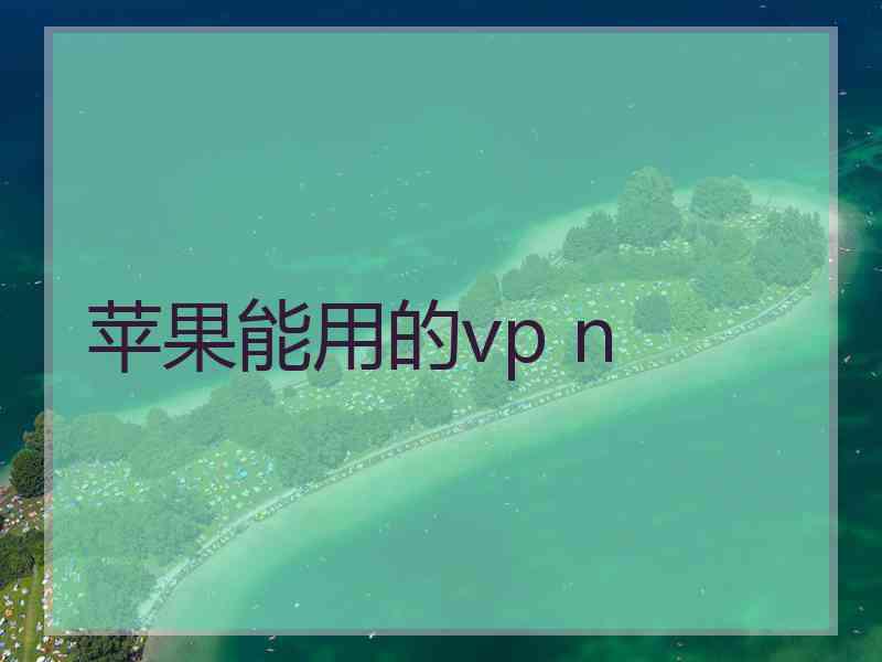 苹果能用的vp n