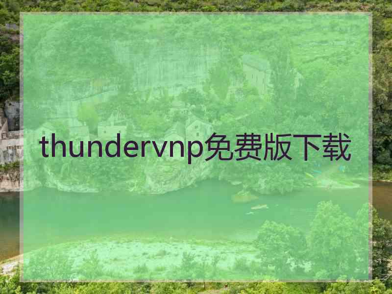 thundervnp免费版下载