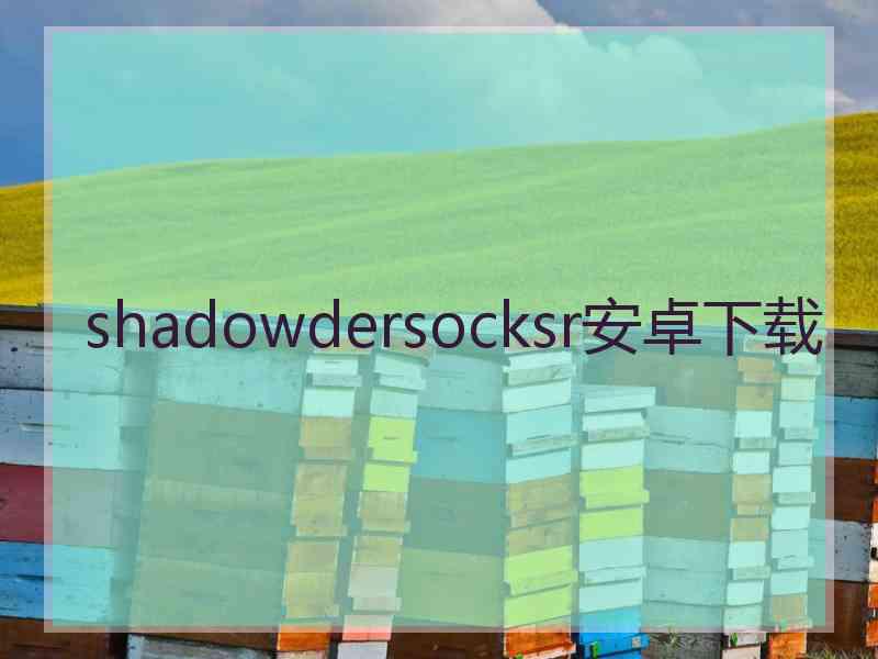 shadowdersocksr安卓下载