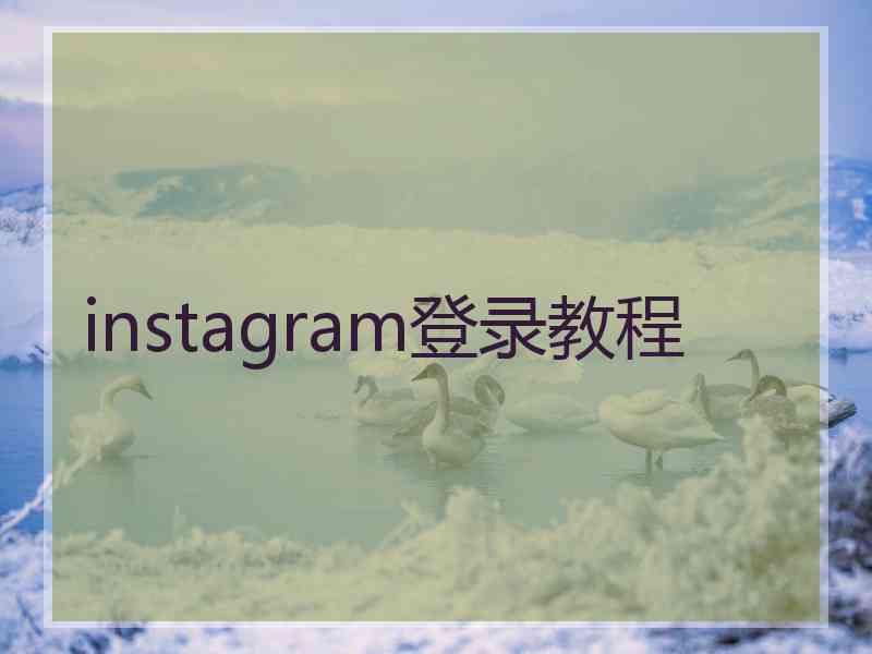 instagram登录教程