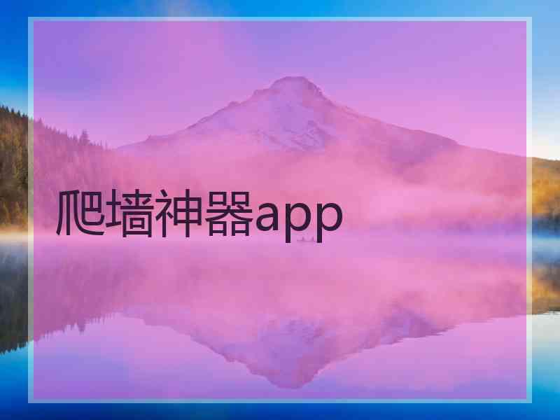 爬墙神器app