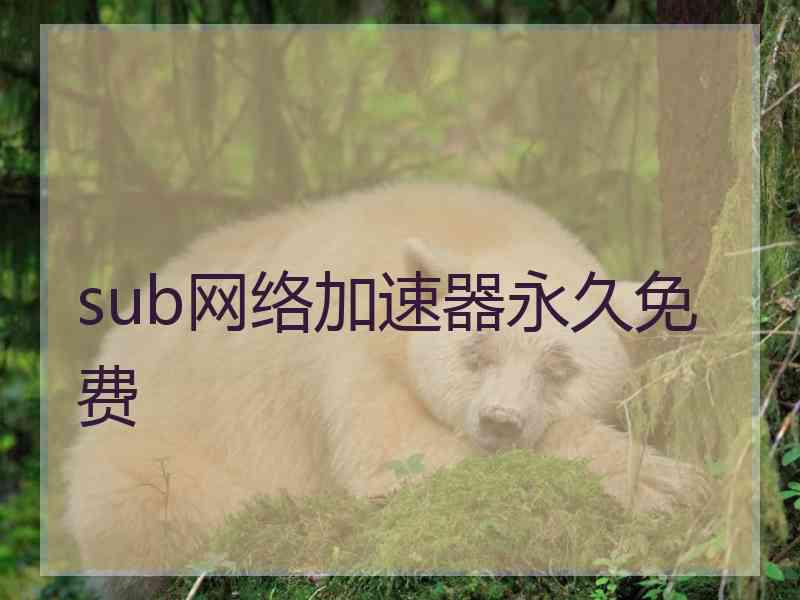 sub网络加速器永久免费