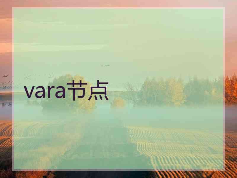 vara节点