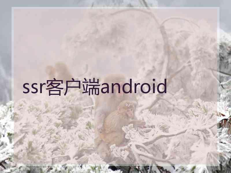 ssr客户端android