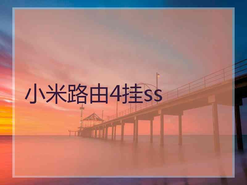 小米路由4挂ss