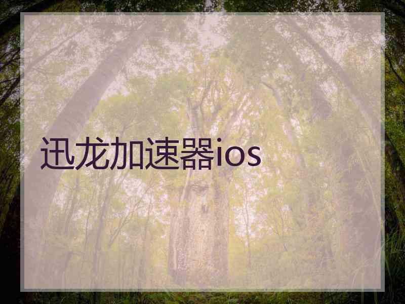 迅龙加速器ios