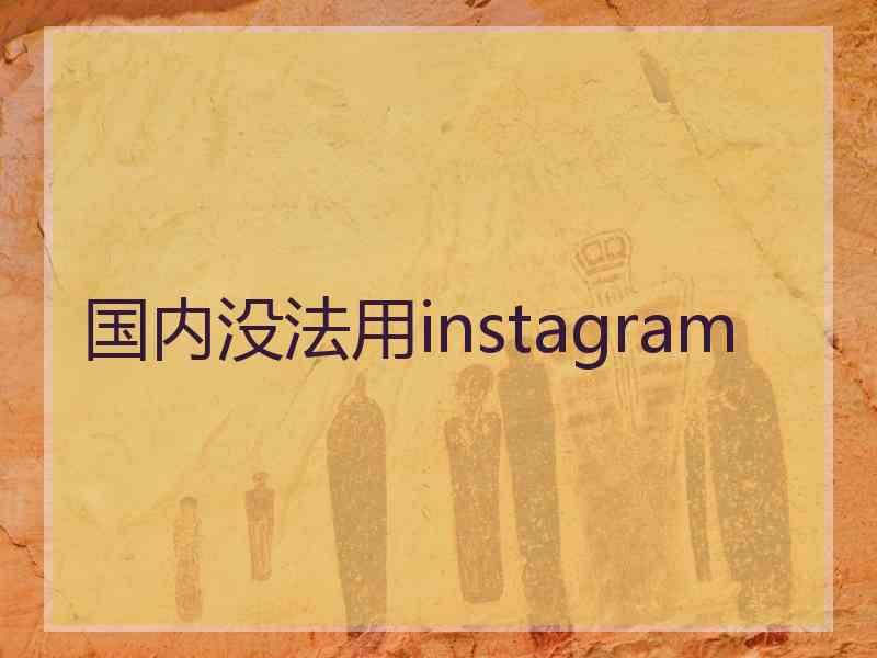 国内没法用instagram