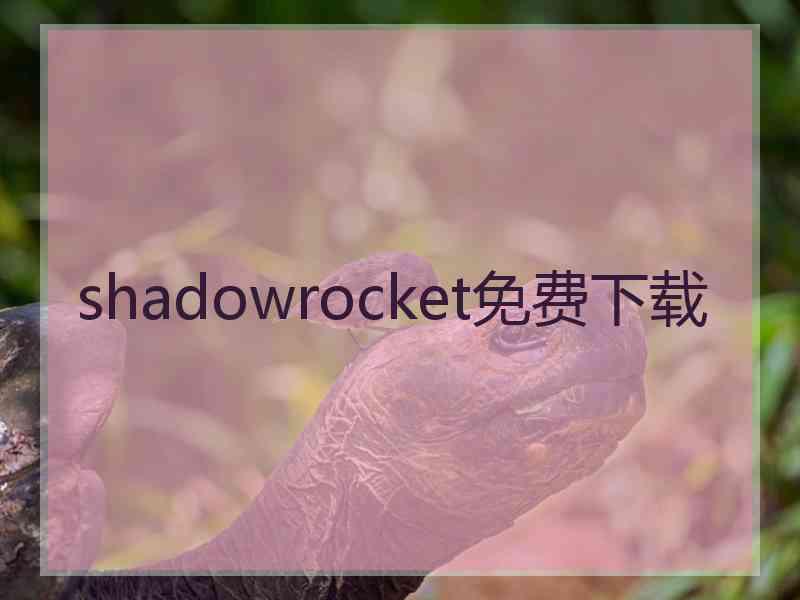 shadowrocket免费下载