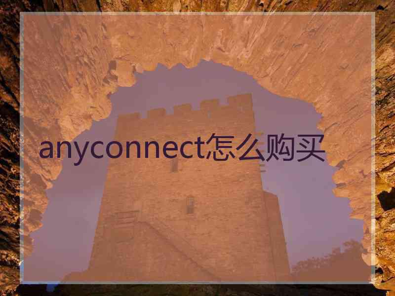 anyconnect怎么购买