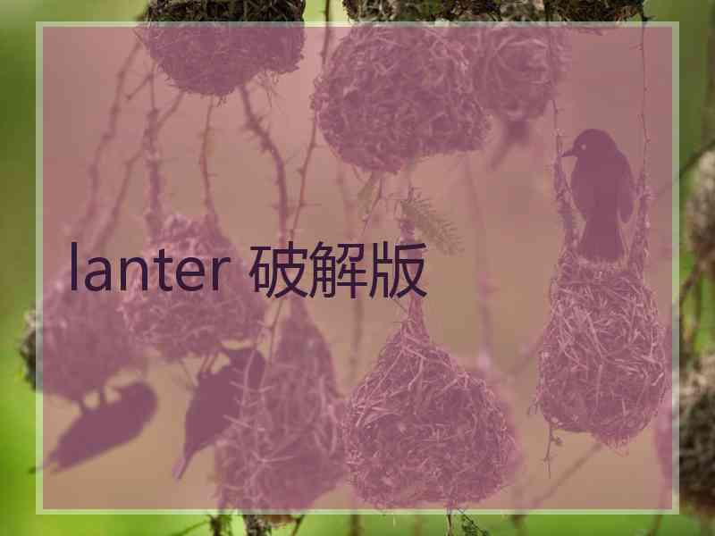 lanter 破解版