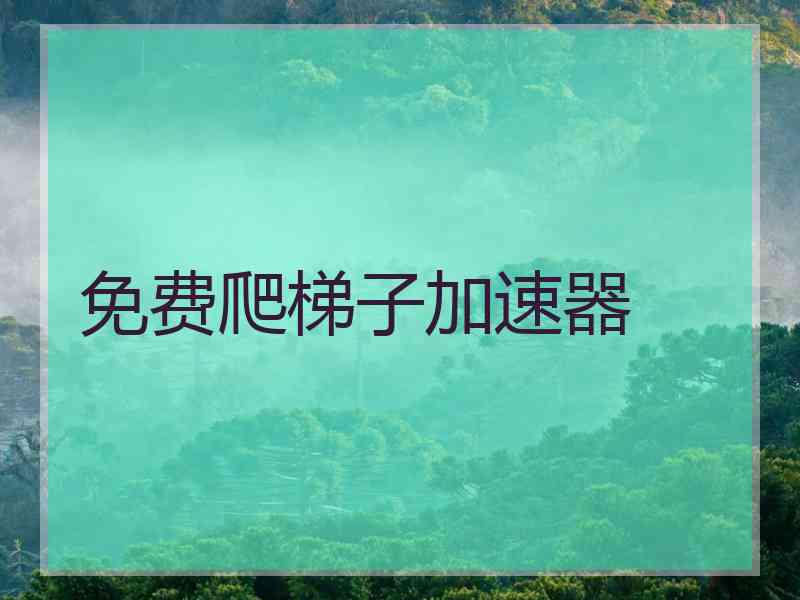 免费爬梯子加速器