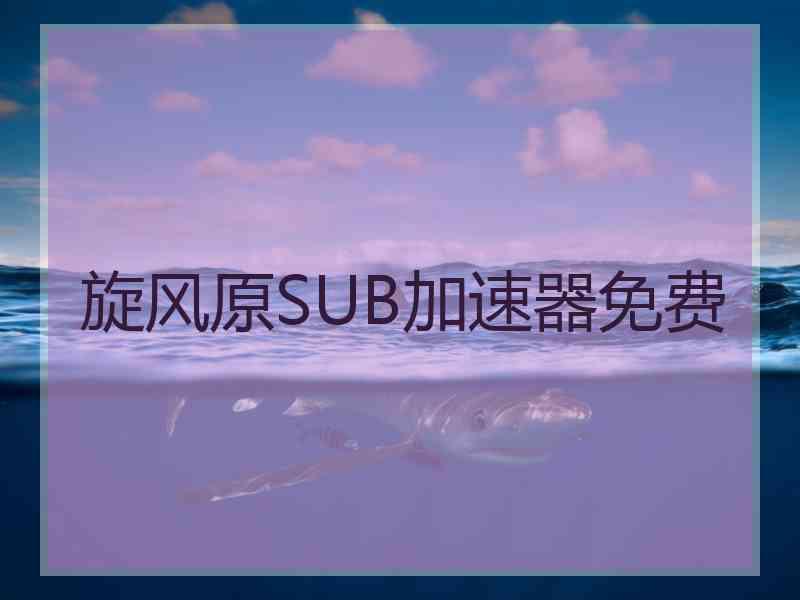 旋风原SUB加速器免费