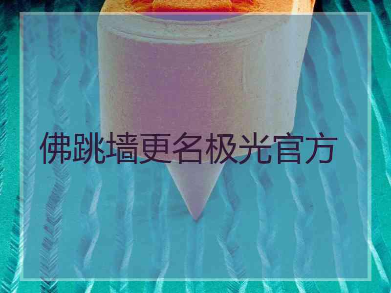 佛跳墙更名极光官方