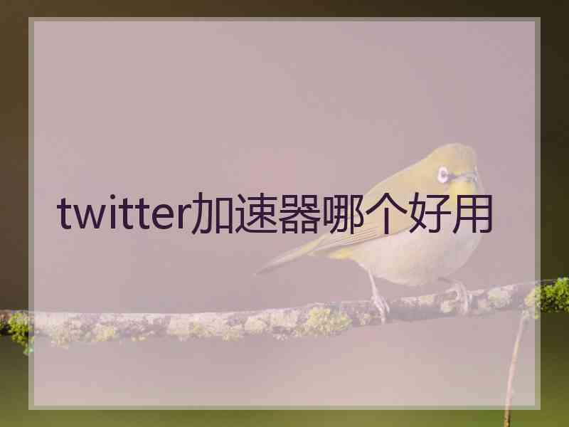 twitter加速器哪个好用