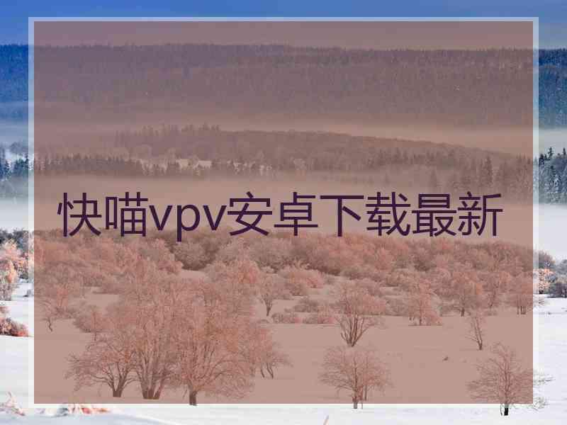 快喵vpv安卓下载最新