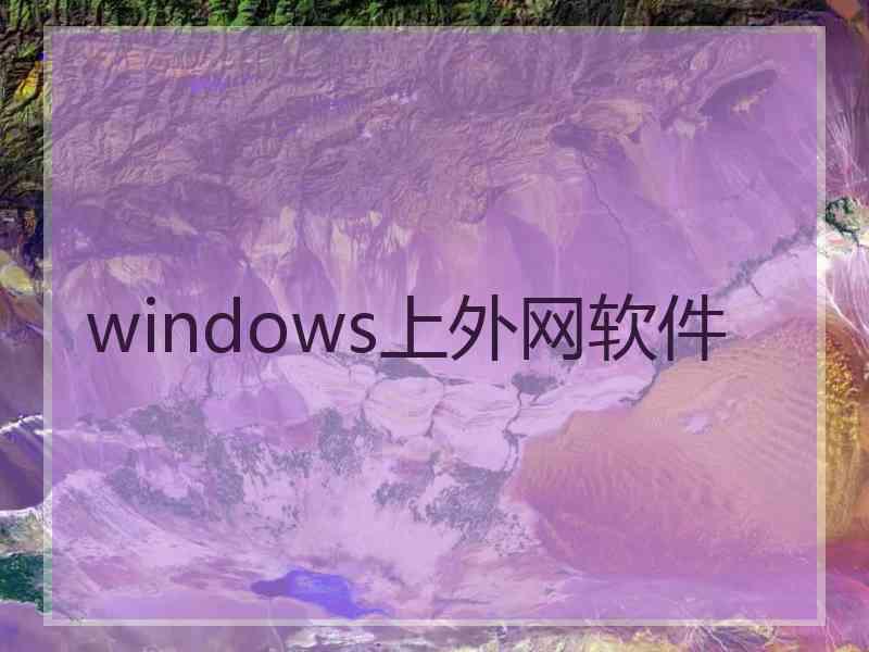 windows上外网软件