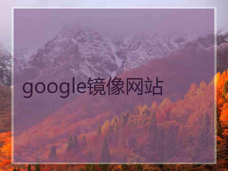 google镜像网站