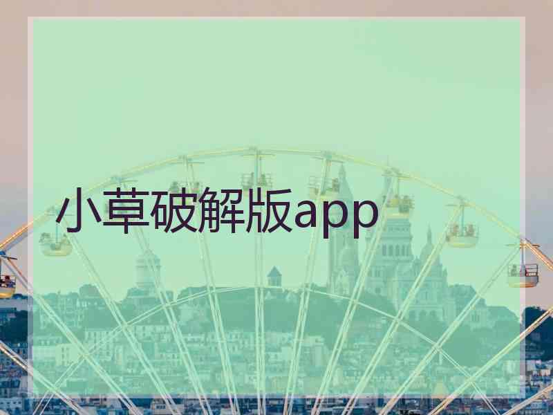 小草破解版app