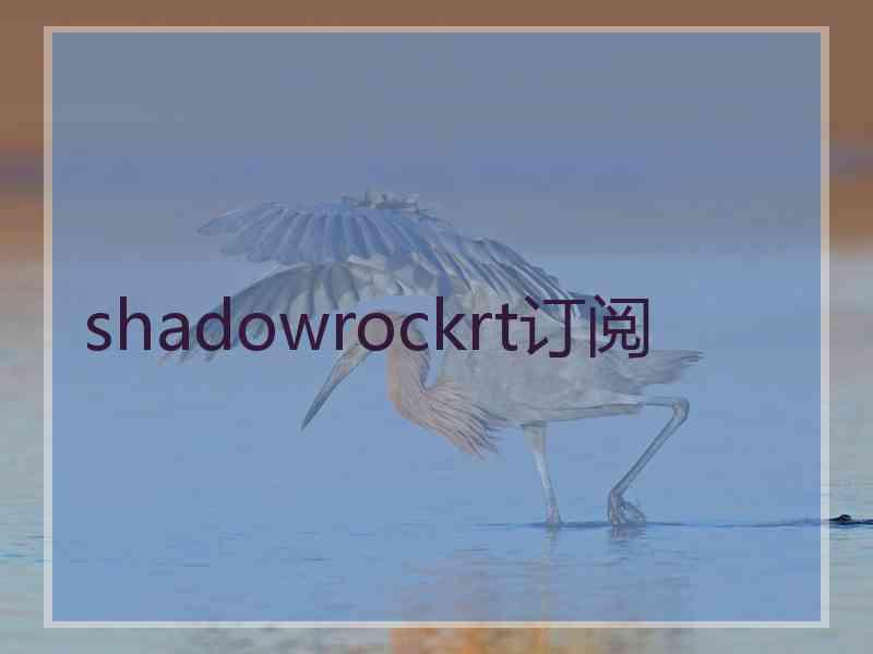 shadowrockrt订阅