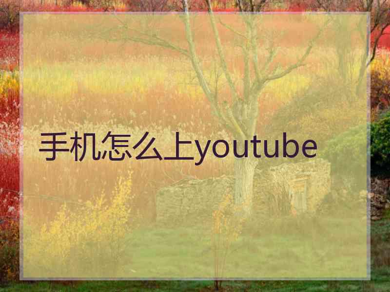 手机怎么上youtube