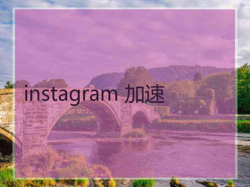 instagram 加速