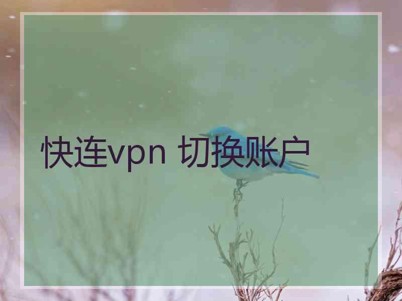 快连vpn 切换账户