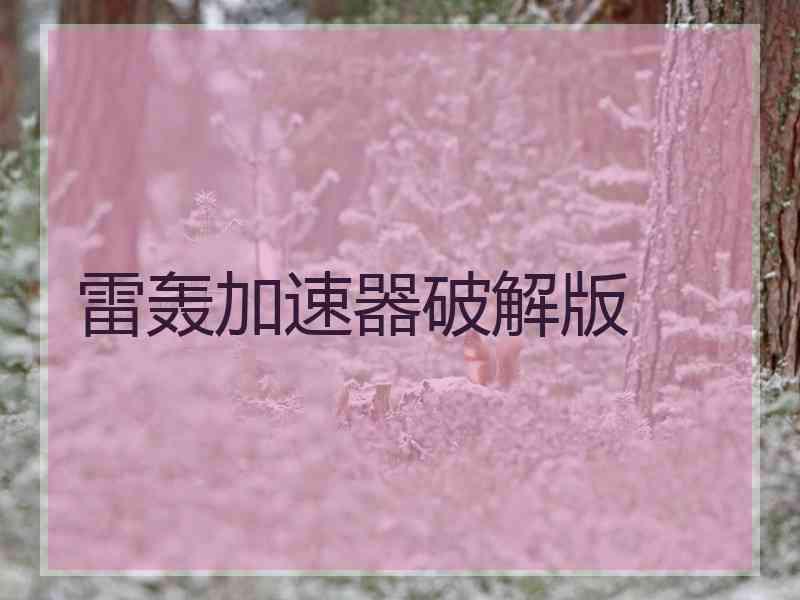 雷轰加速器破解版