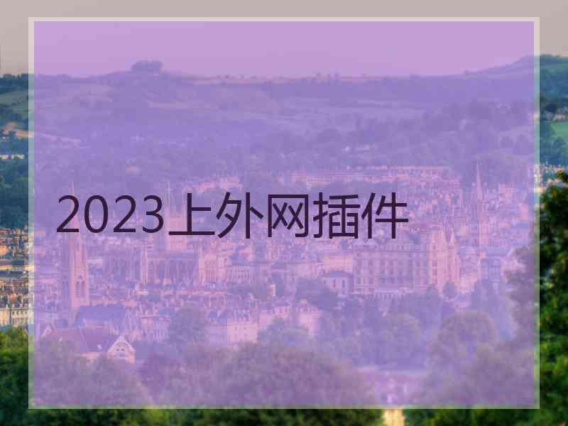 2023上外网插件