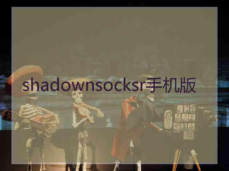 shadownsocksr手机版