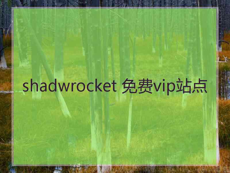 shadwrocket 免费vip站点