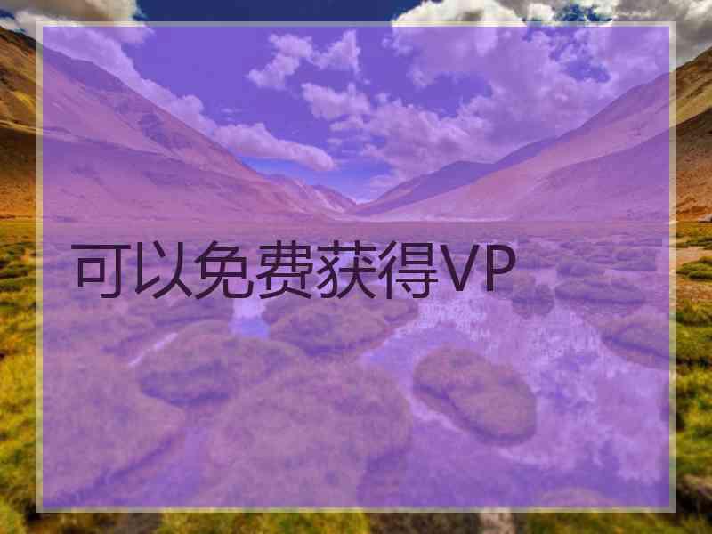 可以免费获得VP