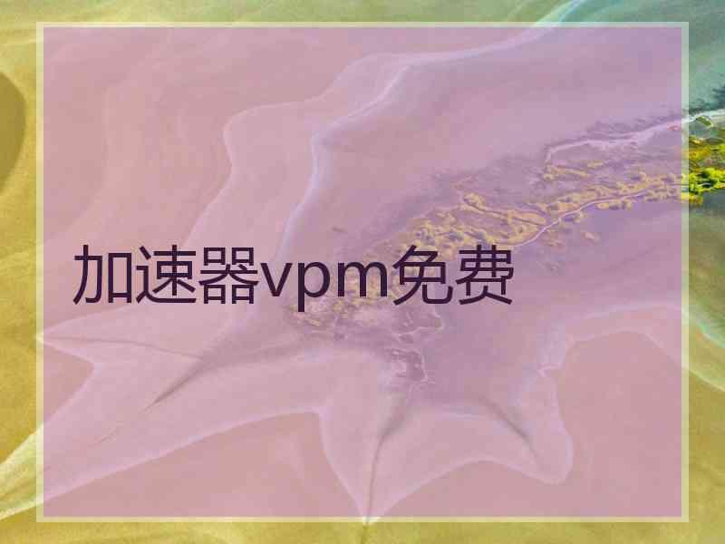 加速器vpm免费