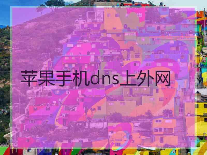 苹果手机dns上外网