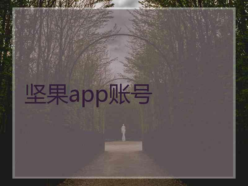 坚果app账号