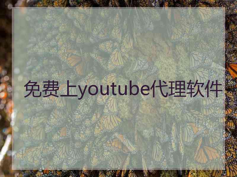 免费上youtube代理软件