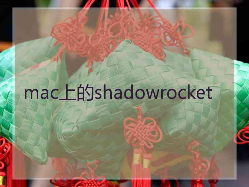 mac上的shadowrocket