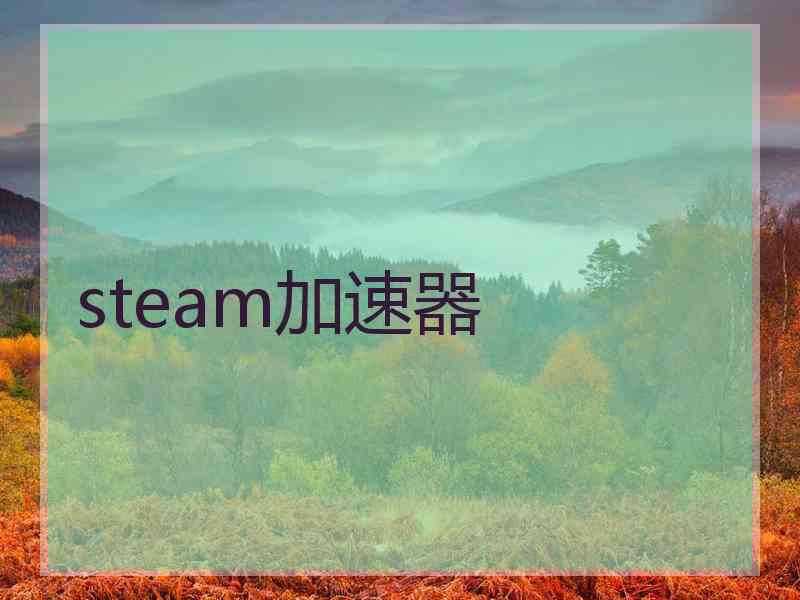 steam加速器