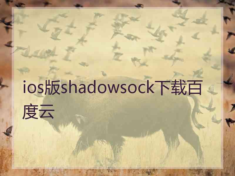 ios版shadowsock下载百度云