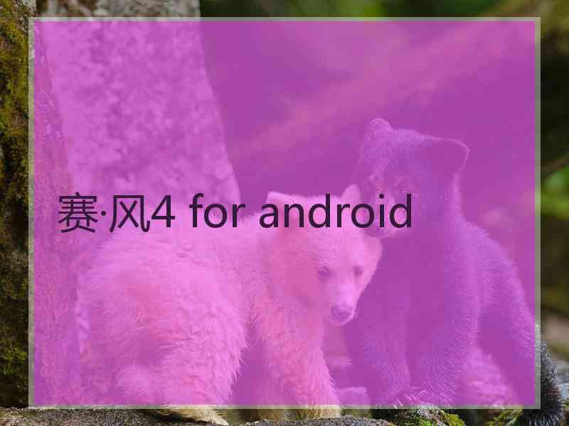 赛·风4 for android