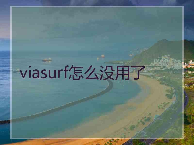 viasurf怎么没用了