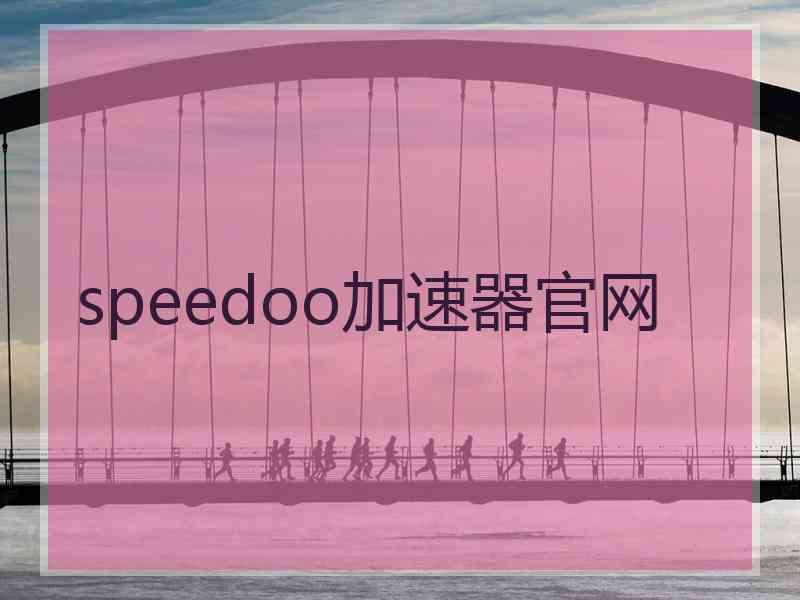 speedoo加速器官网