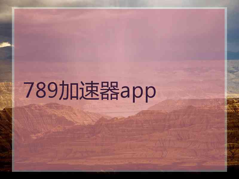 789加速器app