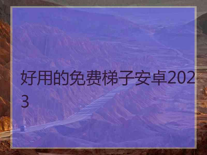 好用的免费梯子安卓2023