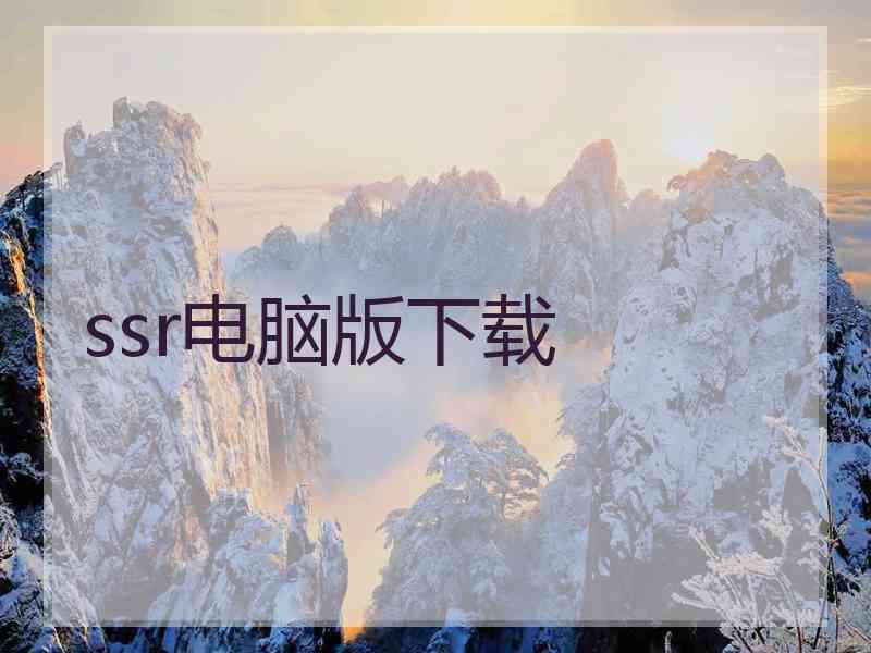 ssr电脑版下载