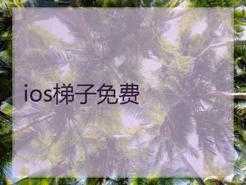 ios梯子免费