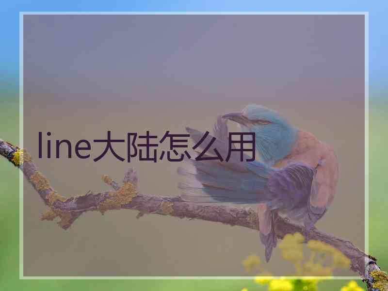 line大陆怎么用