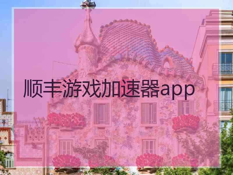 顺丰游戏加速器app